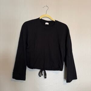 Aritzia Wilfred Black Long Sleeve Top